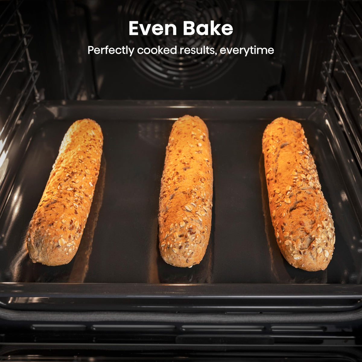 Hisense BI62020ABGUK - Built-in 60L Electric Single Oven - Black - 530x595x595 mm (DxWxH) - A Rated, Extra Large