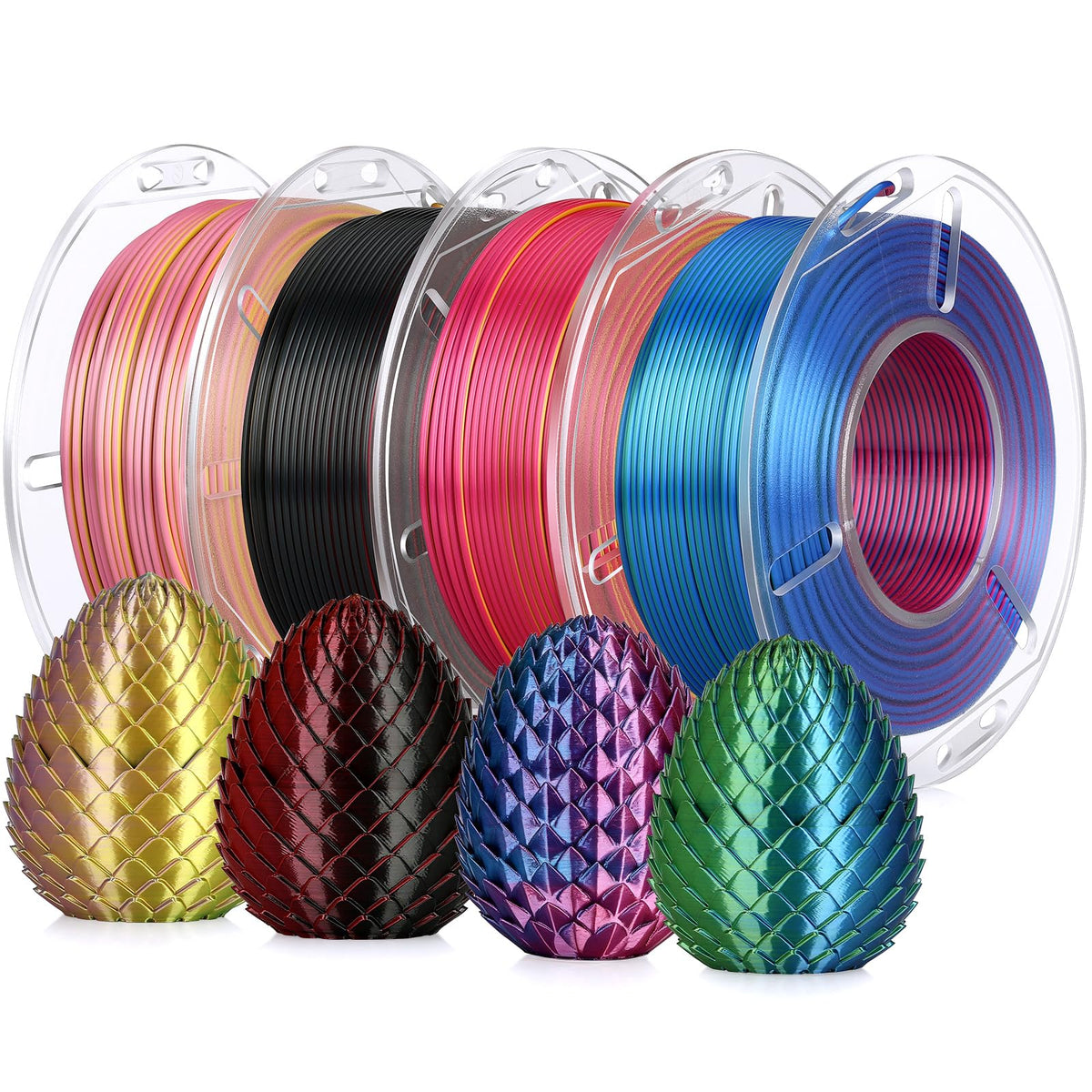 LANDU Filament Dryer 3D Printer Filament Dry Box,2 Spools Double Fast Heating Upgraded Filament Dehydrator Keeping Filaments Dry for 1.75mm/2.85mm One-Key Set for PLA PETG ABS TPU