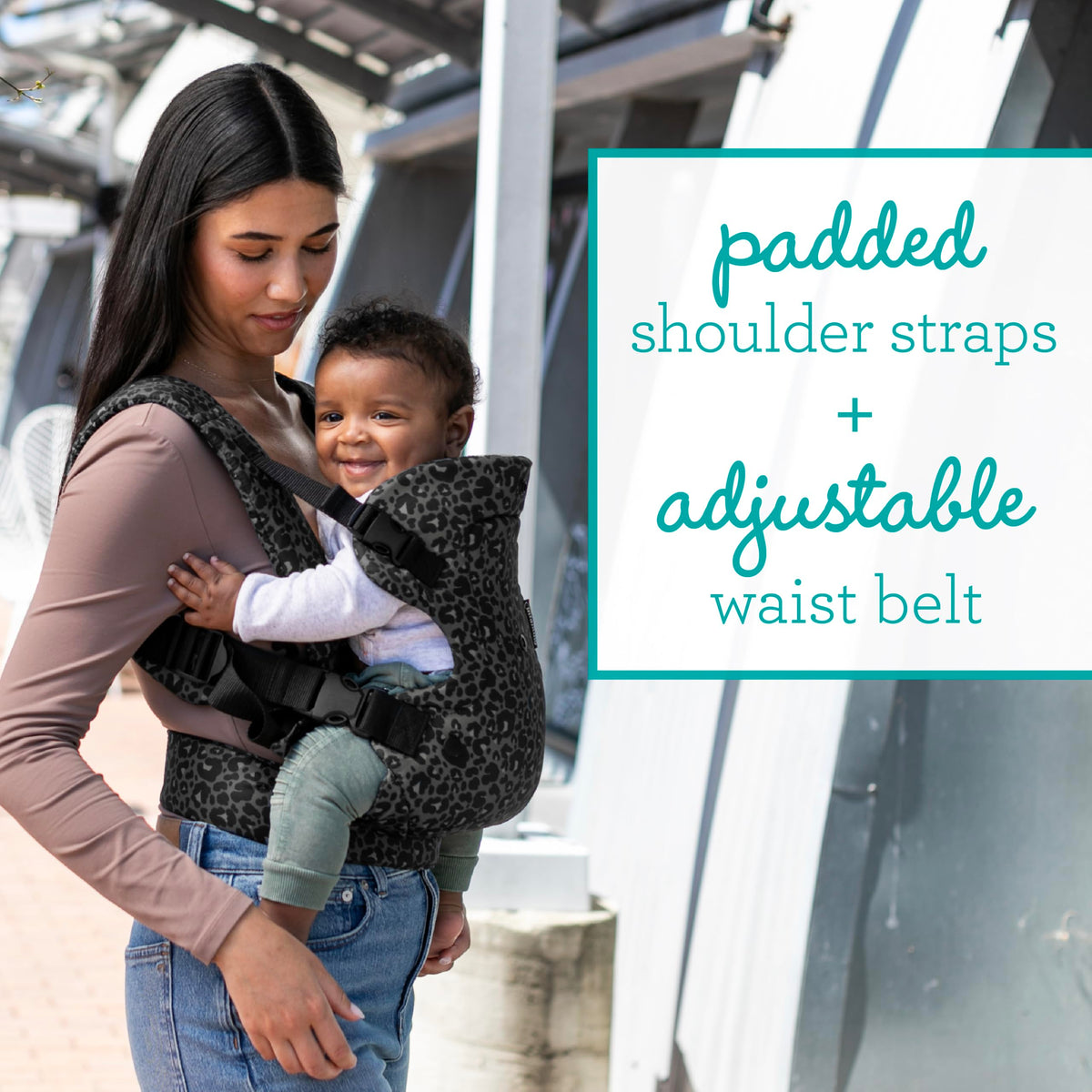 Infantino Flip Advanced 4-in-1 Baby Carrier - Ergonomic, Convertible, Face-in and Face-Out Front and Back Baby Carrier for Newborn to Toddler 3,6-14,5kg, Grey