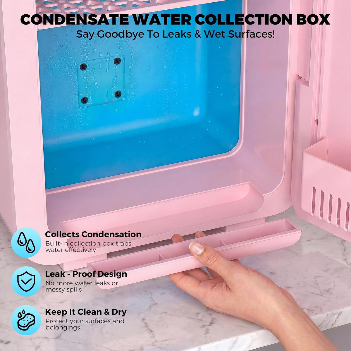 6L Skincare & Makeup Mini Fridge, Cooler & Warmer with LED Mirror