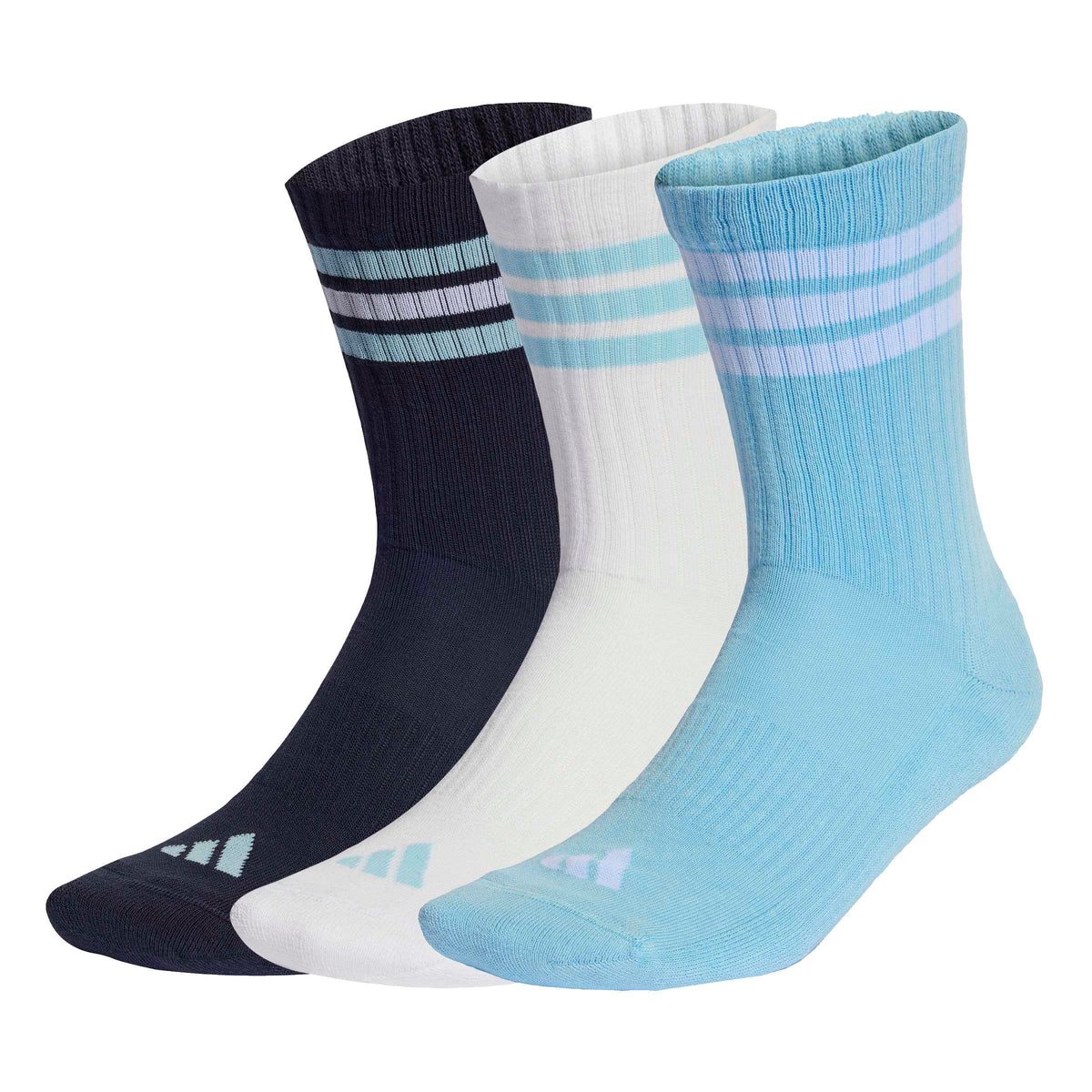 adidas 3-Stripes Cushioned Crew Socks 3 Pair Pack