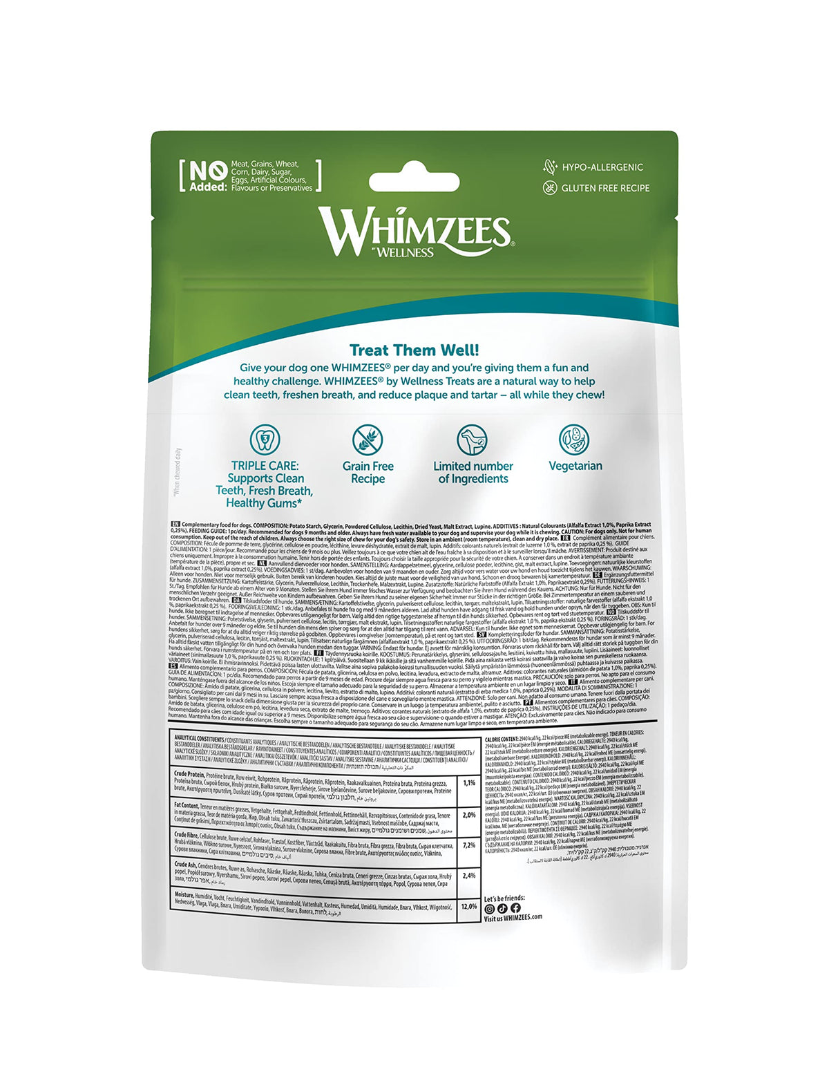 WHIMZEES Stix S, 28 Pieces – Size S