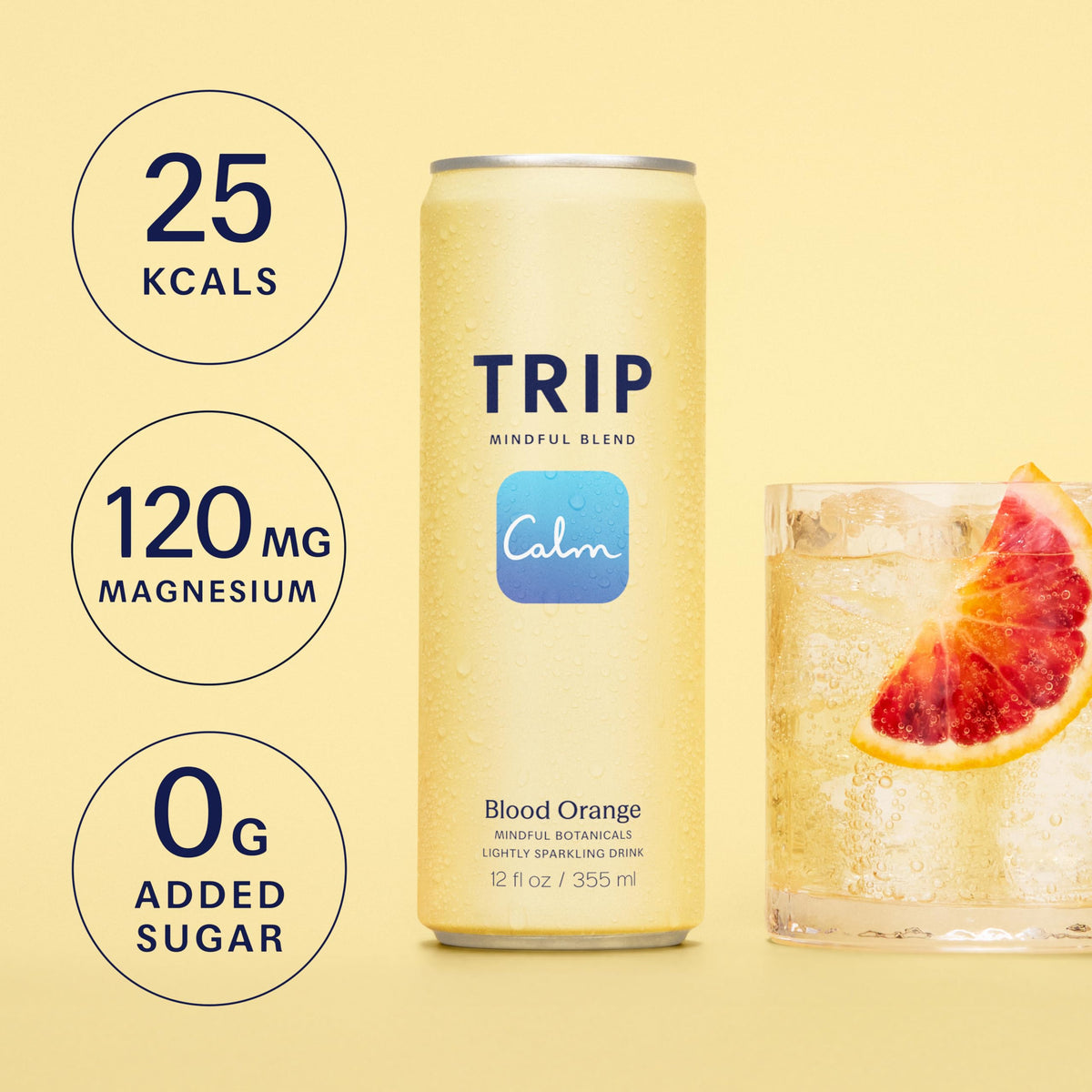 TRIP Cucumber Mint Sparkling drink with 120MG calming Magnesium + Lion’s Mane + Chamomile + Lemon Balm. Low Calorie and Vegan (Pack of 12 x 250ml) - Packaging Might Vary