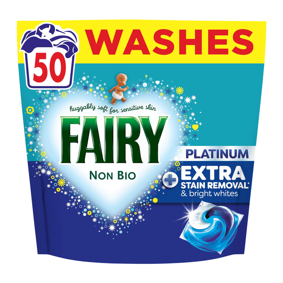 Fairy Non Bio Washing Liquid Pods, 85ct