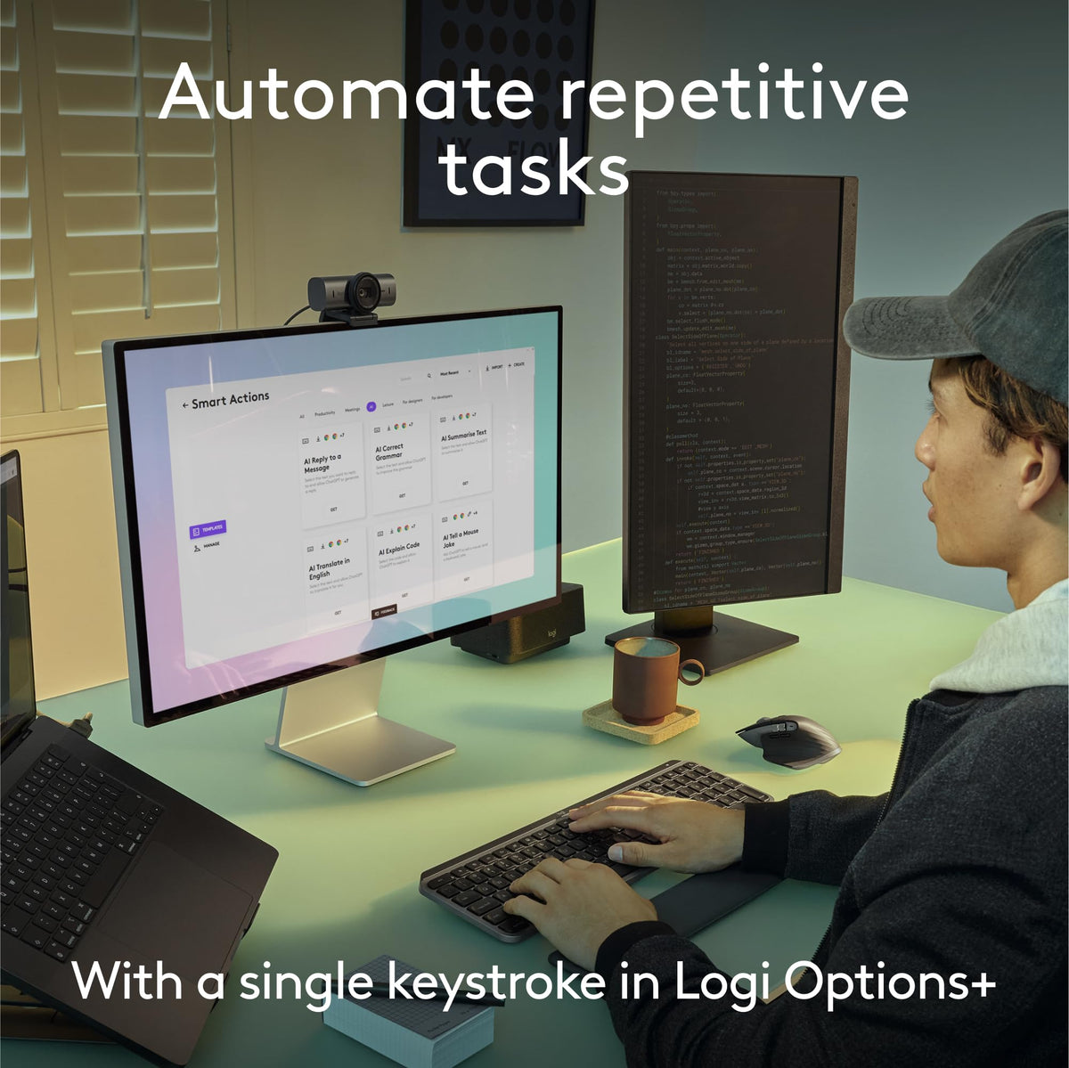 Logitech MX Master 4, Ergonomic Wireless Mouse