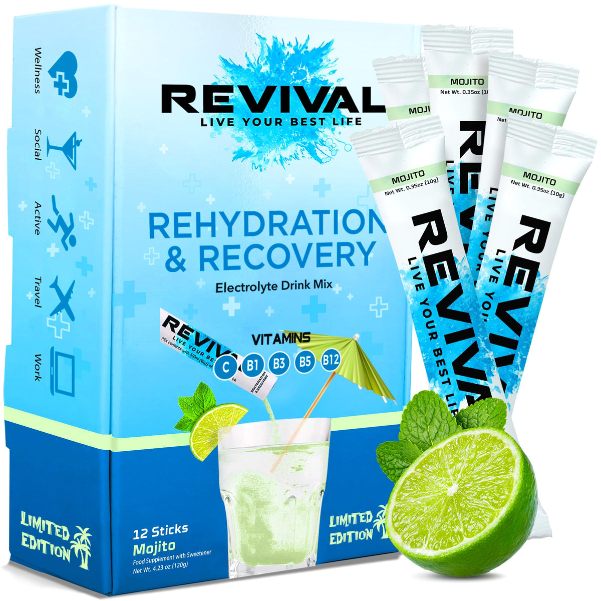 Revival Rapid Rehydration Electrolytes Powder