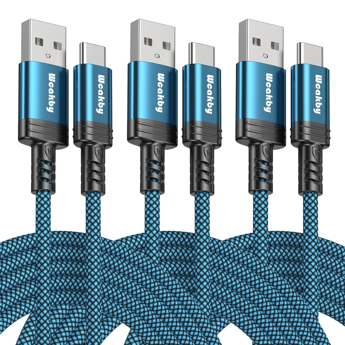 Samsung Charger Cable fast charge 4 Pack 1M+1M+2M+2M USBC to USB Cable for Samsung S23 iPhone 15 Pro Max Plus Switch PlayStation 5 Google Pixel 7 Pro Huawei etc.