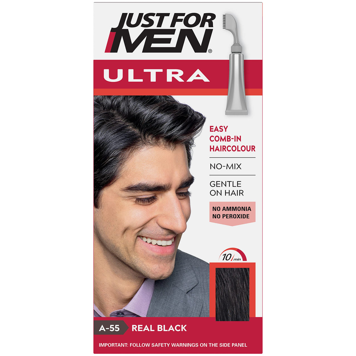Just for Men Ultra, Hair Colour Dye, A45 Dark Brown
