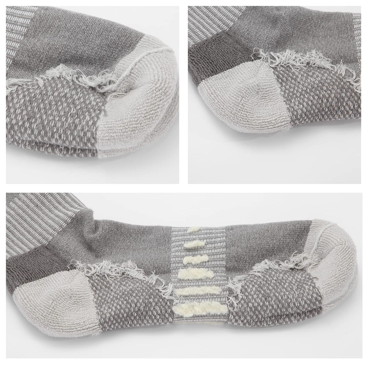 BUDERMMY Mens Socks Cushioned Work Socks Walking Socks Womens Crew Athletic Socks for Outdoor Hiking Trainer Running