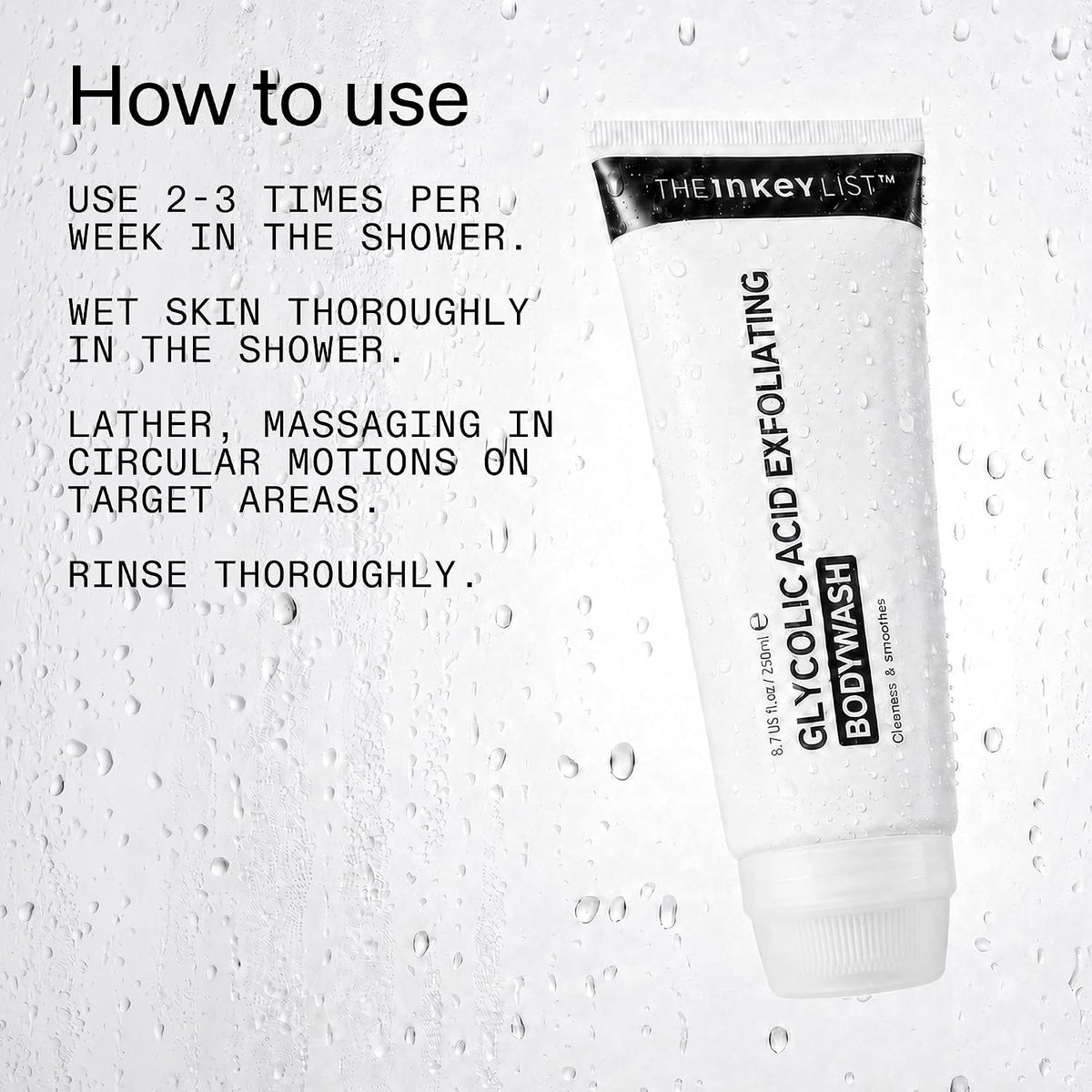 The INKEY List Glycolic Acid Exfoliating Body Wash 250ml