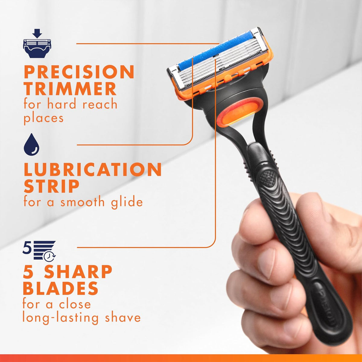 Gillette Fusion5 Razor Blade Refills for Men, 11 Count