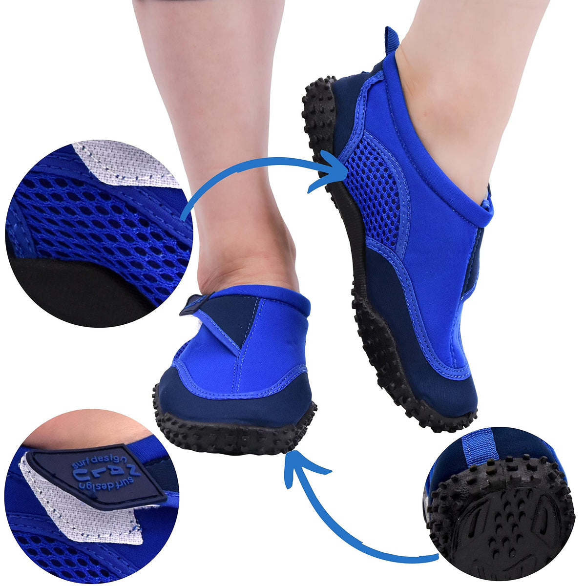 Aqua Beach Surf Wet Water Shoes Boys Girls Mens Womens Unisex Wetsuit Boots