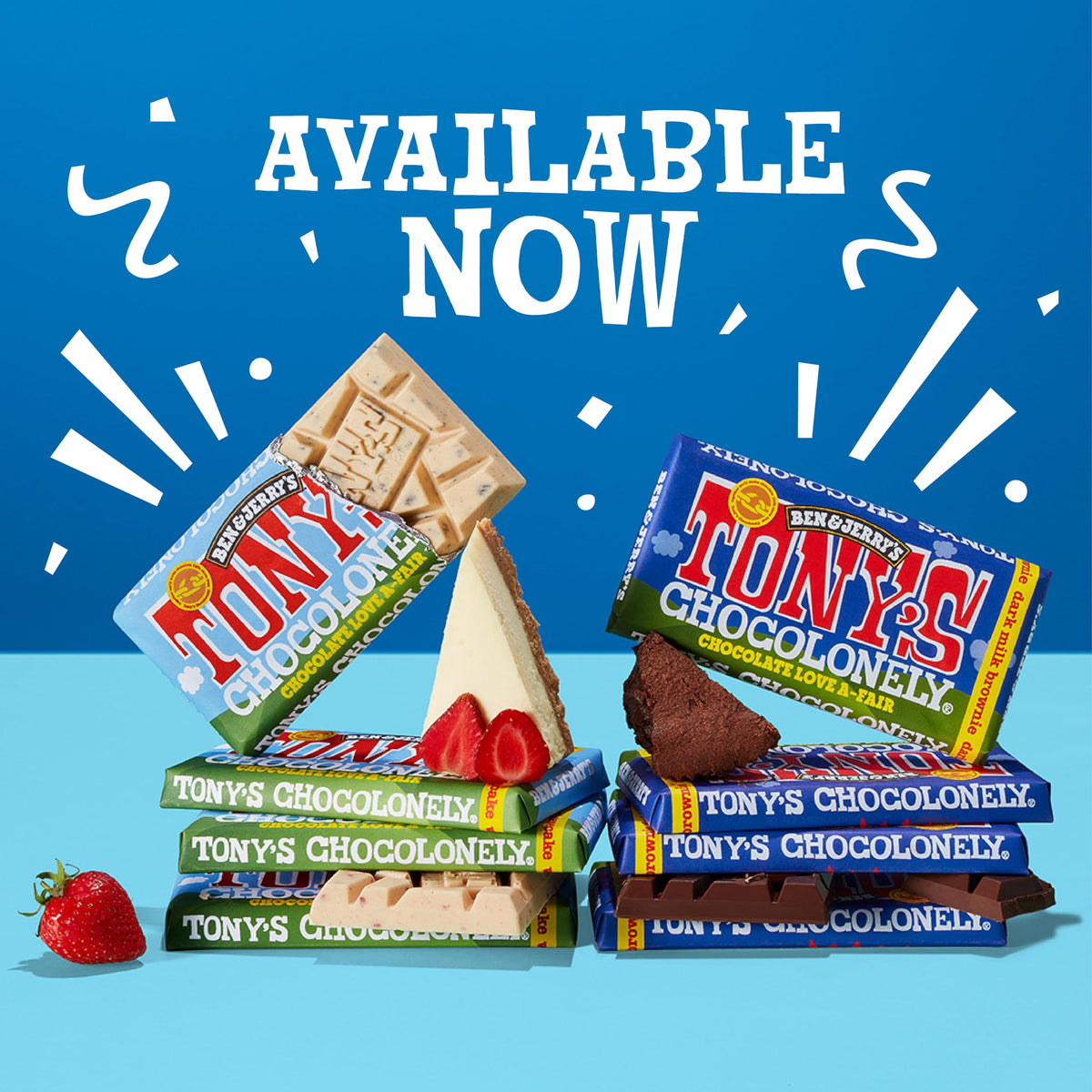 Tony's Chocolonely Milk Chocolate Bar - 180g Belgian Fairtrade Chocolate, Gift, 32% Cocoa, Vegetarian