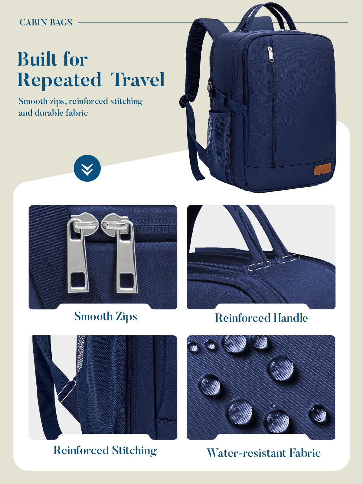 For Ryanair Cabin Bags 40x30x20 Underseat Travel Carry-on School Backpack