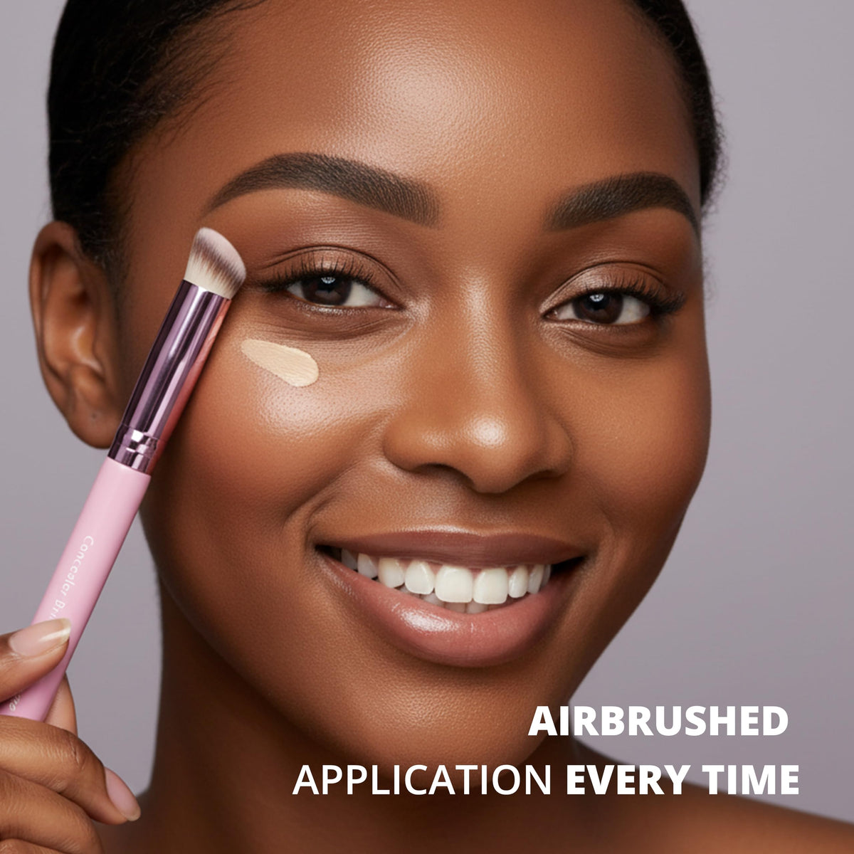 Make Up Brush Foundation Kabuki Flat Top, Perfect For Blending Liquid Cream