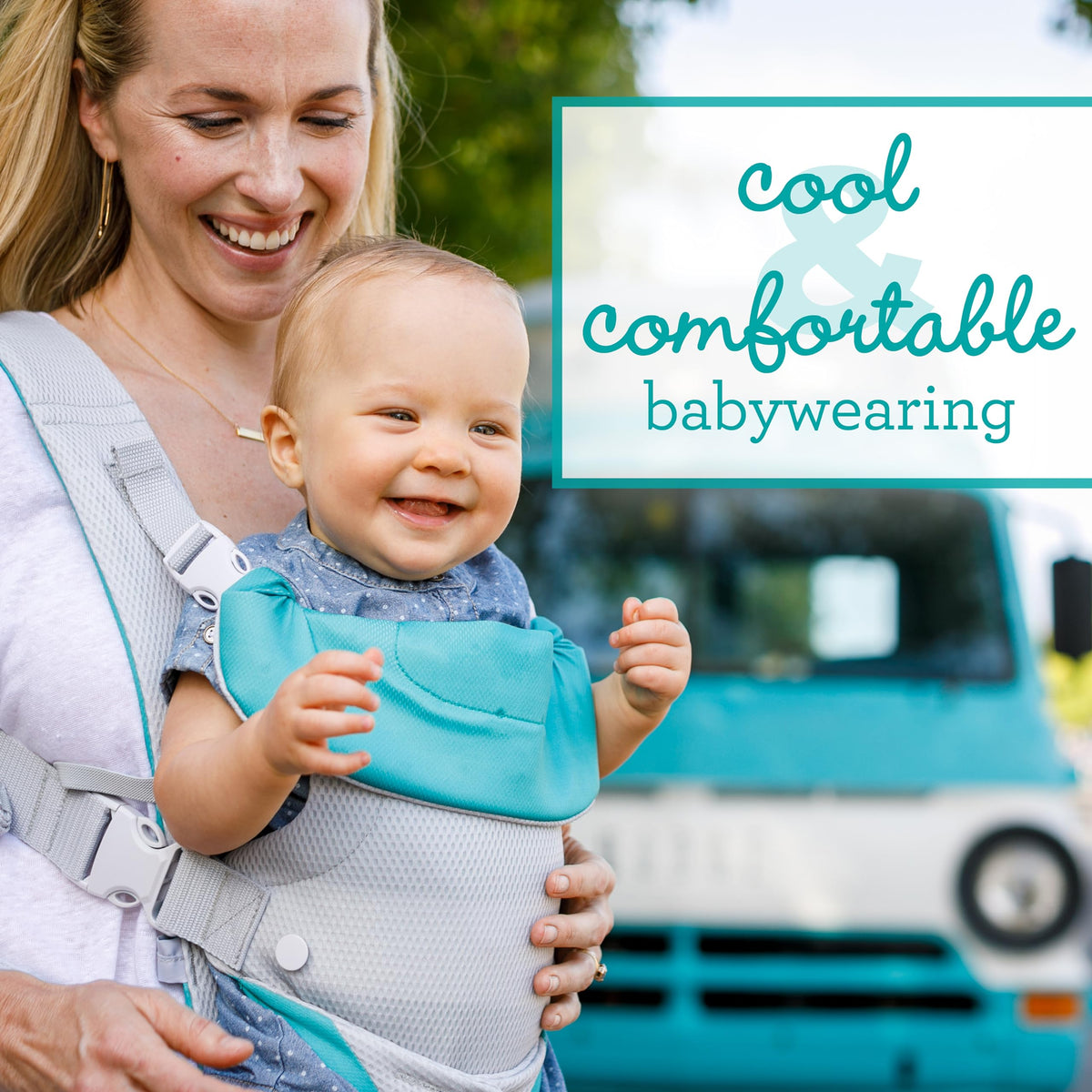 Infantino Flip Advanced 4-in-1 Baby Carrier - Ergonomic, Convertible, Face-in and Face-Out Front and Back Baby Carrier for Newborn to Toddler 3,6-14,5kg, Grey