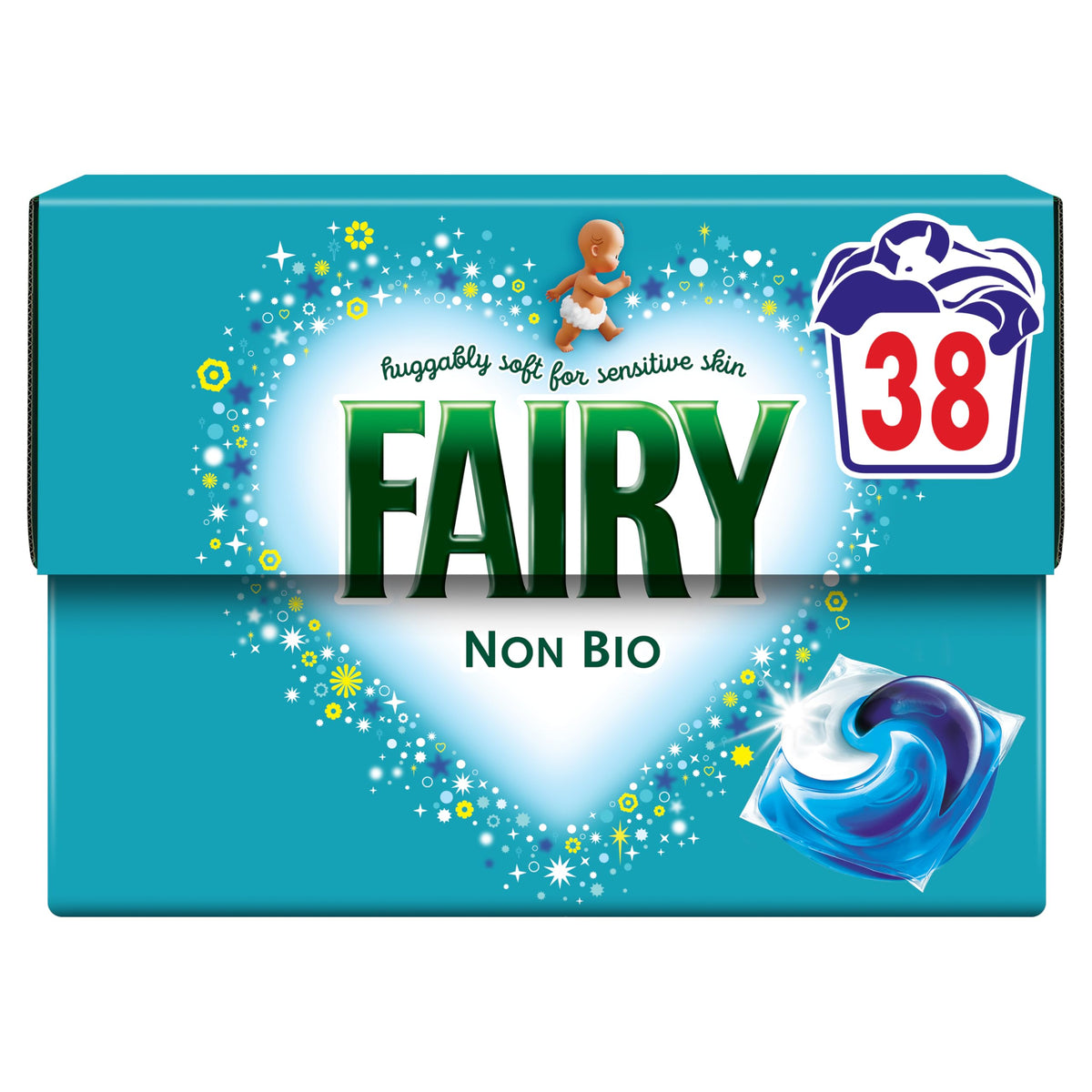 Fairy Non Bio Washing Liquid Pods, 85ct