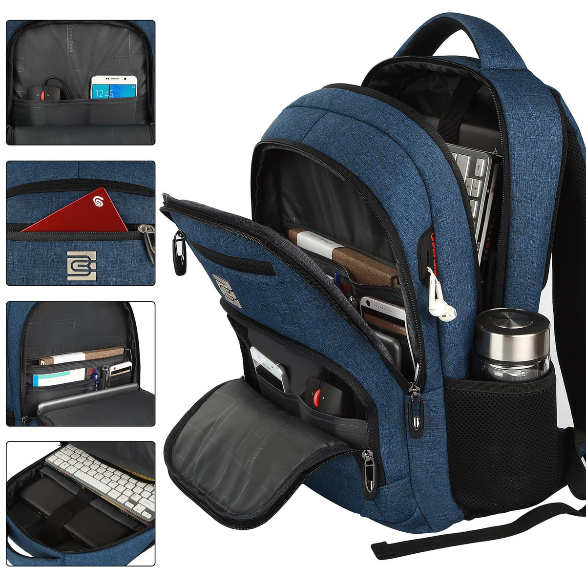 KASIBON Laptop Backpack for Men, Anti-Theft Travel Backpack Business