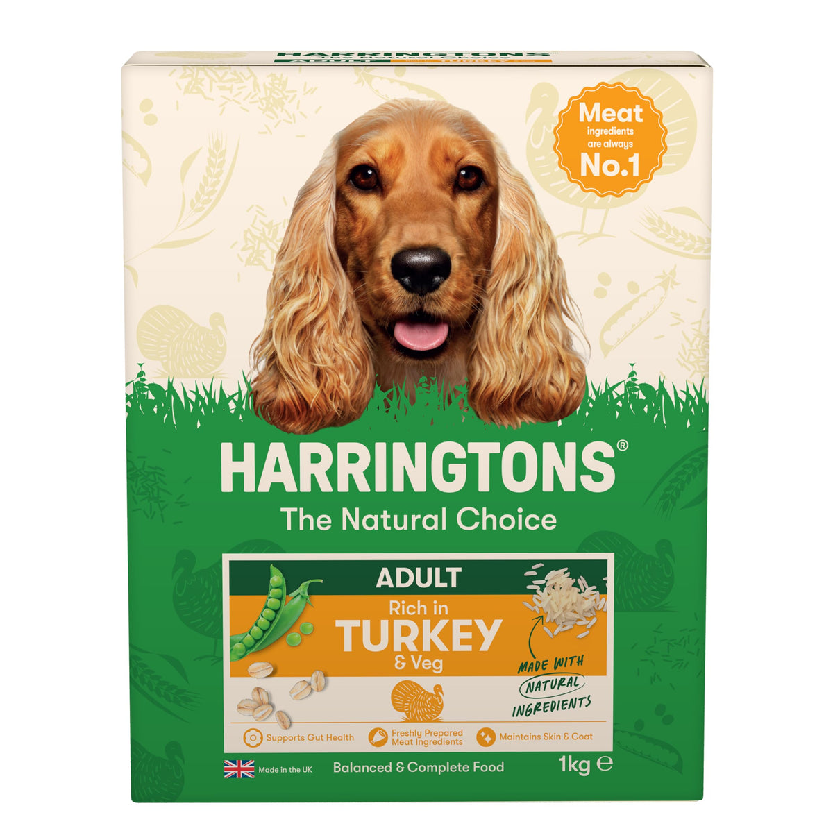 Harringtons Complete Dry Adult Dog Food Turkey & Veg 15kg