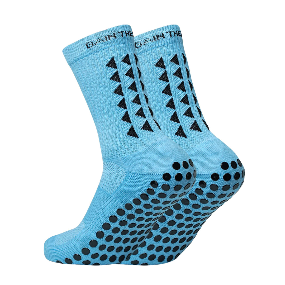 Gain The Edge Football Grip Socks 3.0-2pc and 4pc Set - Non Slip Football Socks - Updated Model