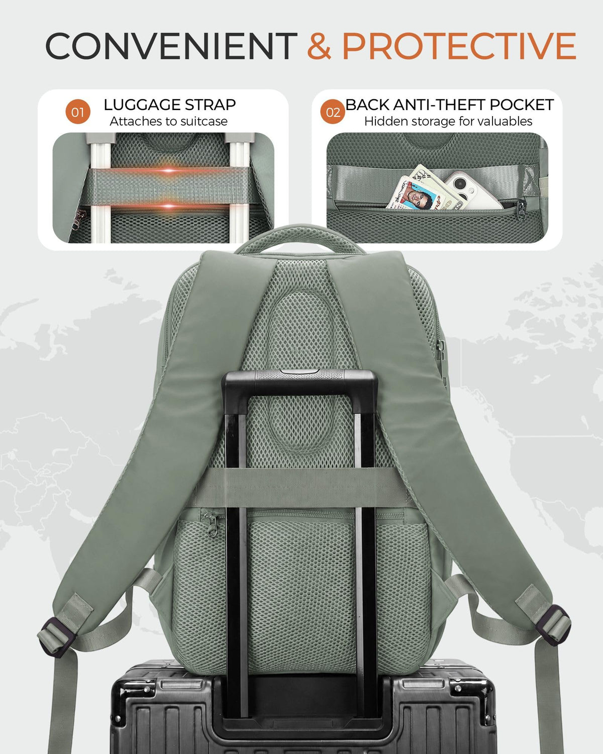 Yankony Ryanair Cabin Bags 40x30x20 Underseat, Travel Backpack Cabin Size