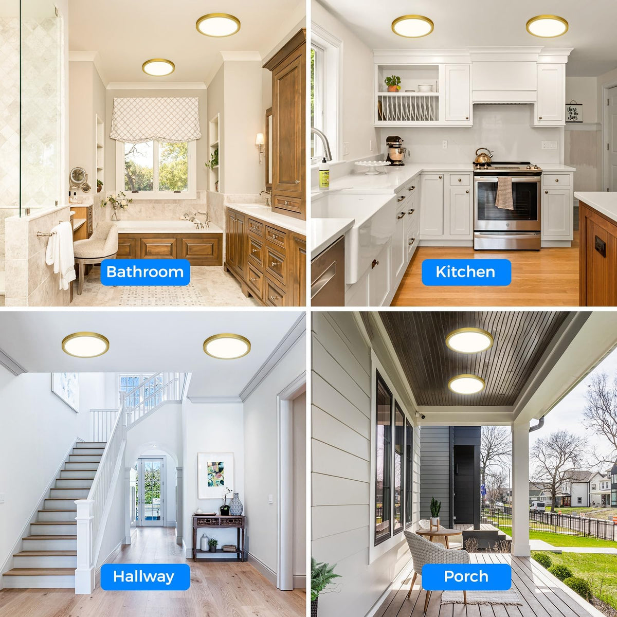 Peasur Bathroom Light, 3000K/3500K/4000K/5000K/6500K 5 Color Temperature