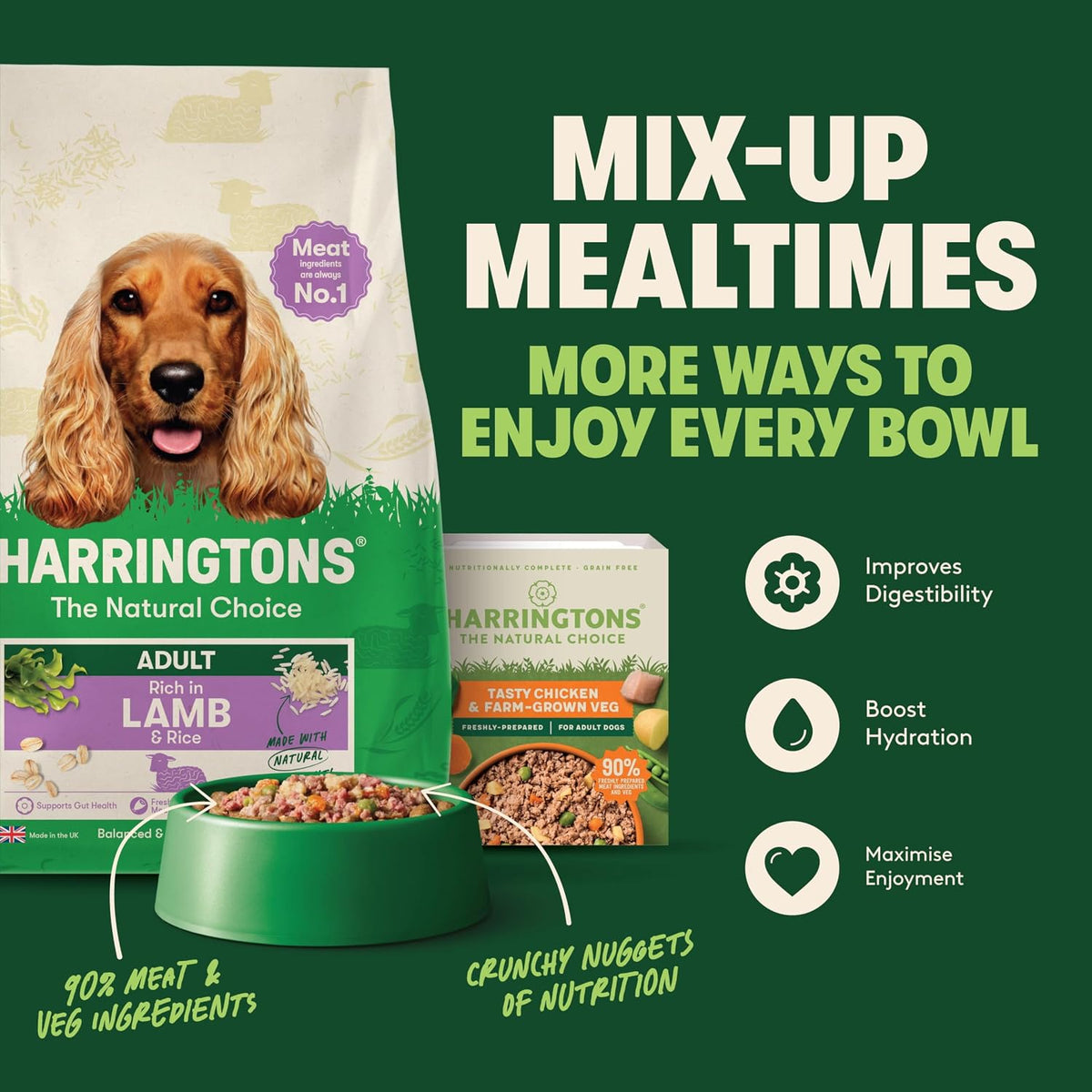 Harringtons Complete Dry Adult Dog Food Lamb & Rice 15kg