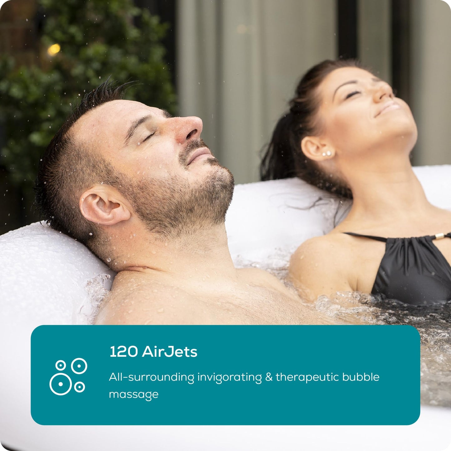 Lay-Z-Spa Boracay Smart Signature AirJet Inflatable Hot Tub with App-Control 2-4 person