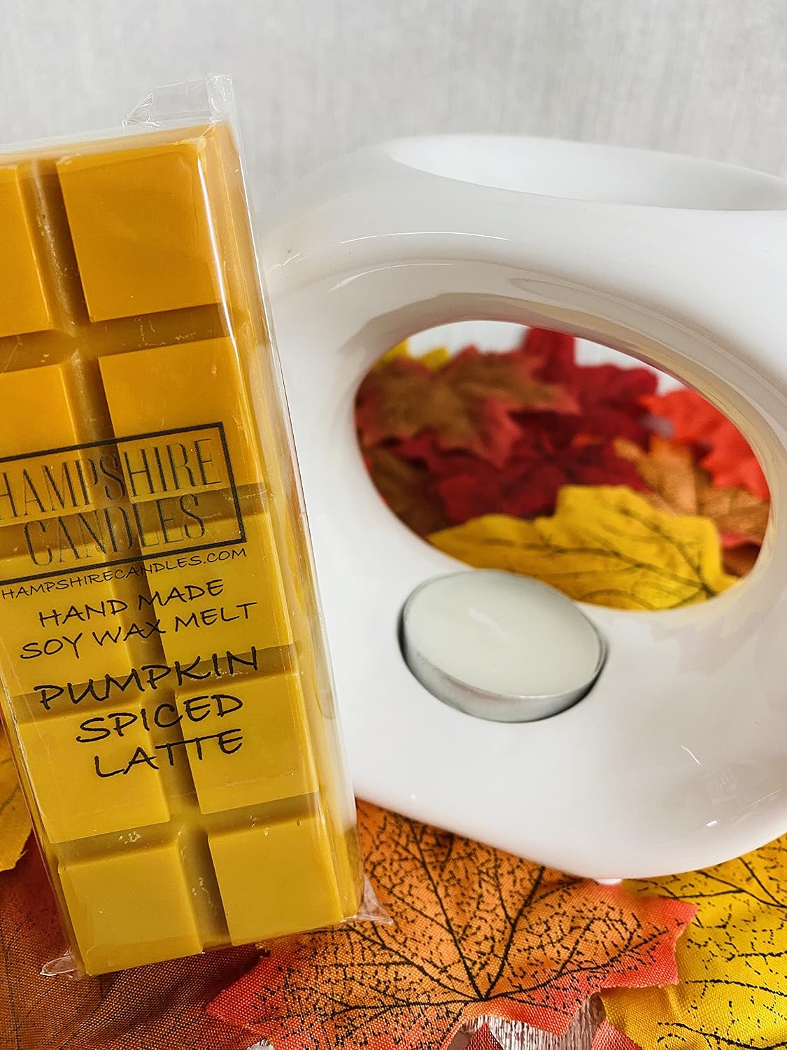 Pumpkin Spiced Latte Wax Melts | Strong Scented | Soy Wax | Handmade Snap Bar (1 Bar)