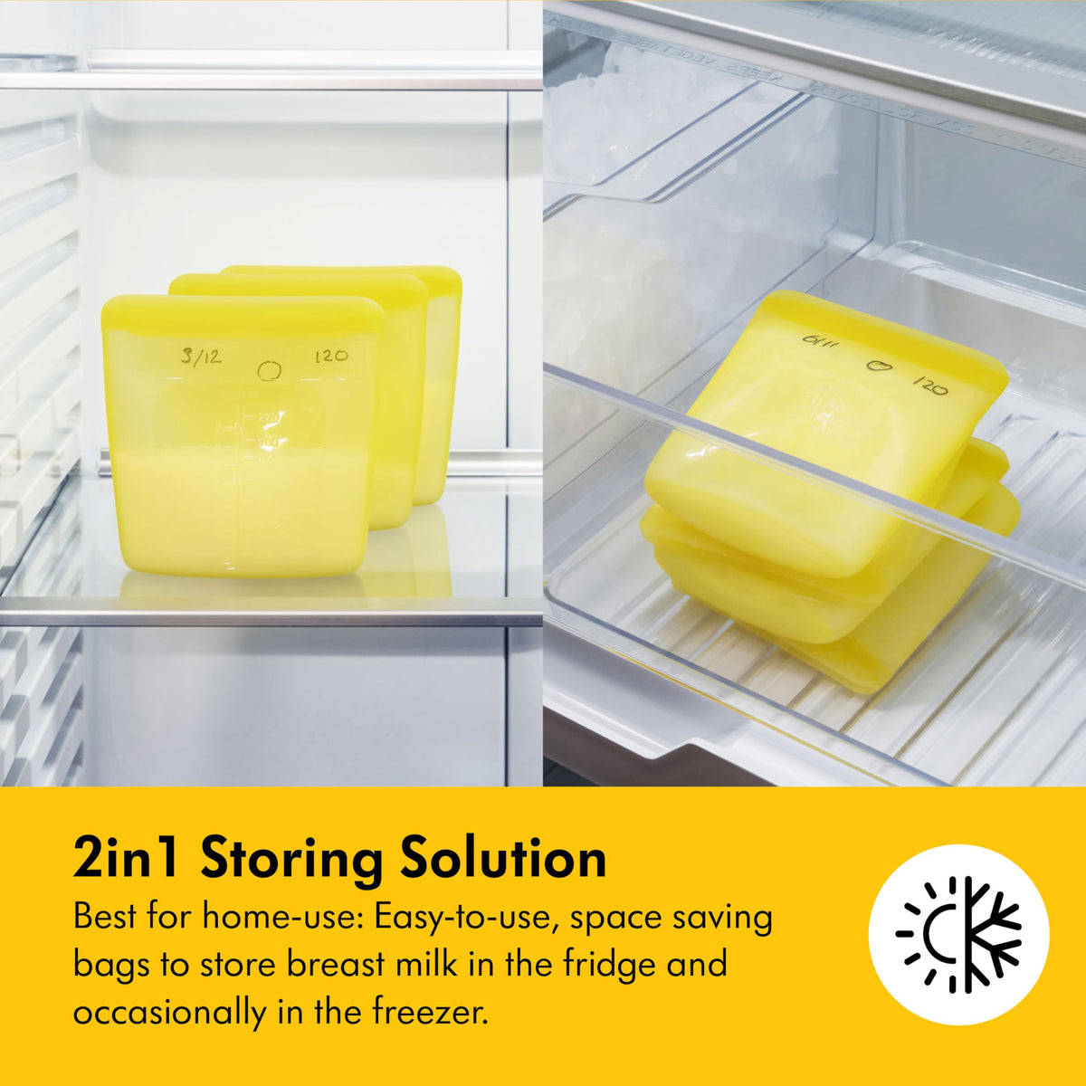Medela Easy Pour Disposable Breastmilk Storage Bags, 210 ml Capacity, Leakproof Design with Milk Protection, Made Without BPA, Pack of 50