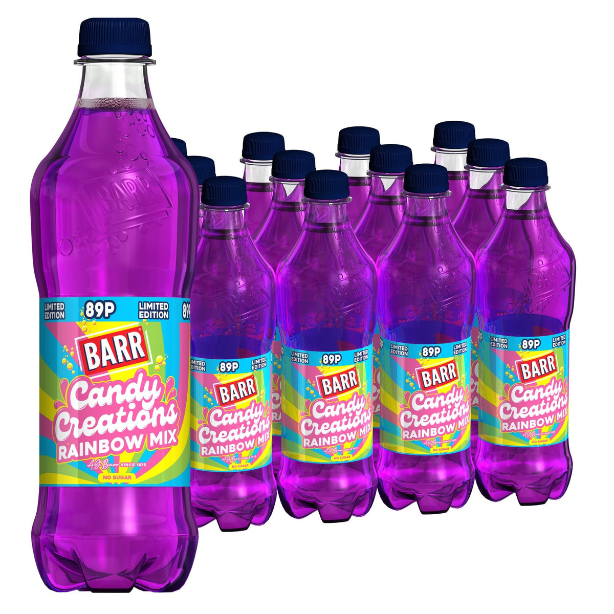 Barr Cream Soda Zero Sugar Sparkling Soft Drink, 24 Pack, 330ml Cans
