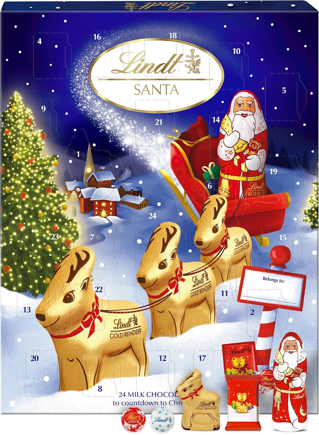 Lindt Milk Chocolate Advent Calendar 2026 160g