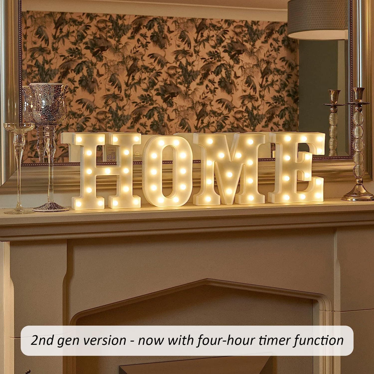 Auraglow LED Light Up Letter C Sign, Battery Powered Party Decoration