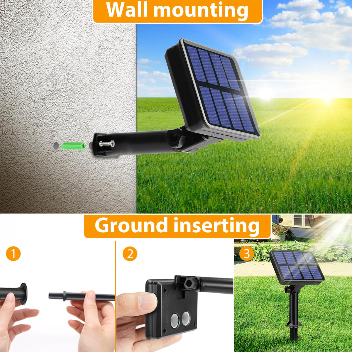 litogo 120 LED Solar String Lights Outdoor, 12M/40Ft 8 Modes Solars Garden Lights Waterproof Copper Wire Decorative Solar Fairy Lights for Patio, Gate, Yard, Trees, BBQ, Wedding, Party