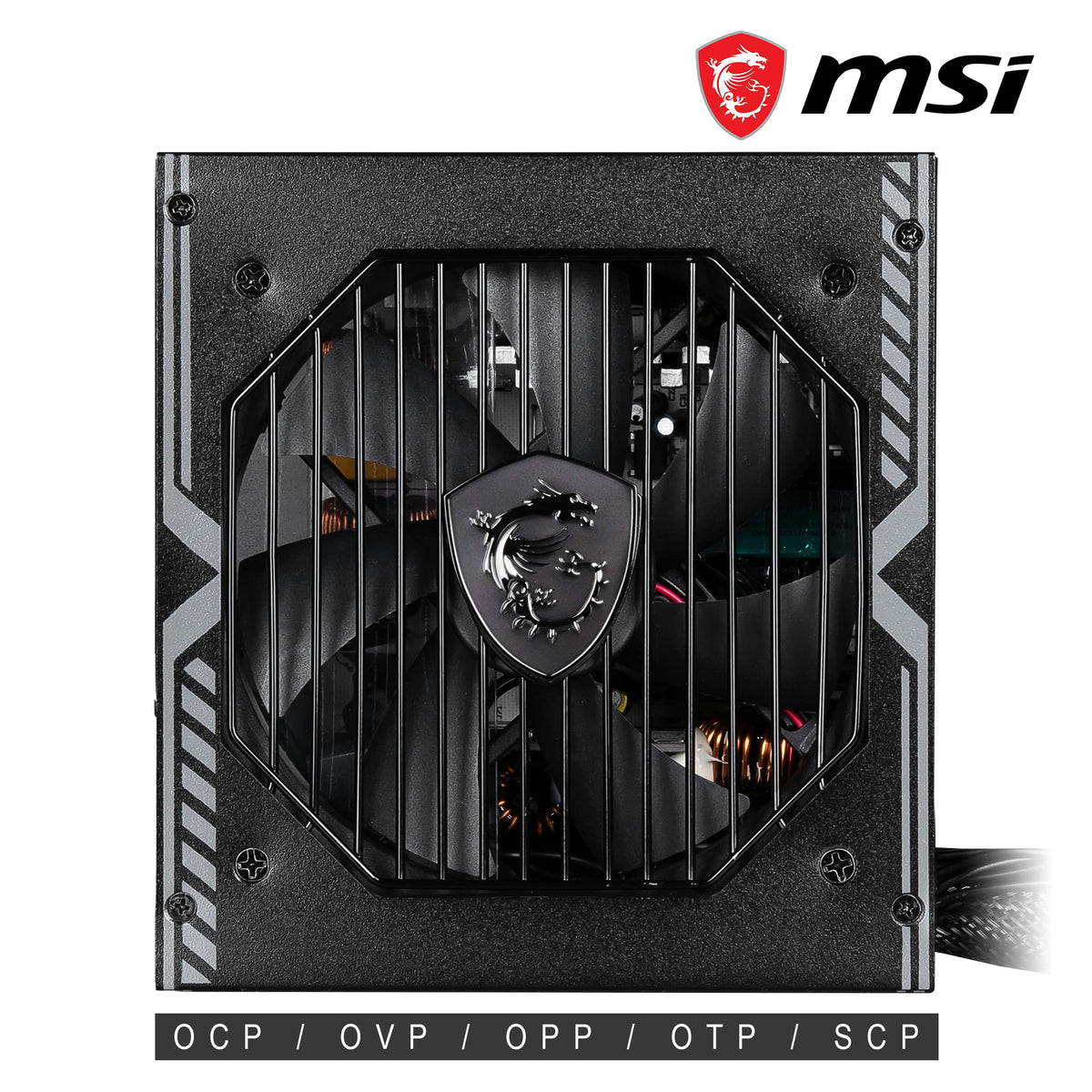 MSI MAG A750GL PCIE5 Power Supply Unit, 750W, 80 Plus Gold, Fully Modular, ATX 3.0, PCIe 5.0 GPU Support, 120mm FDB Fan, Full-Bridge LLC, Flat Black Cables - 7 Year Warranty
