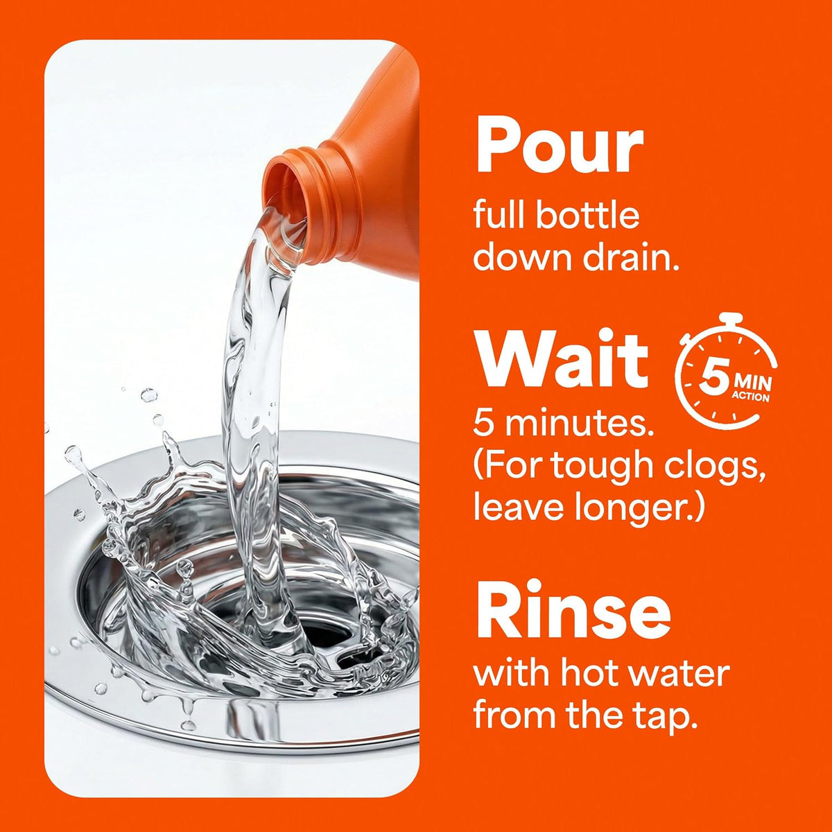 Mr Muscle Drain Unblocker 2x500ml, Heavy Duty Fast Acting Gel Sink Unblocker