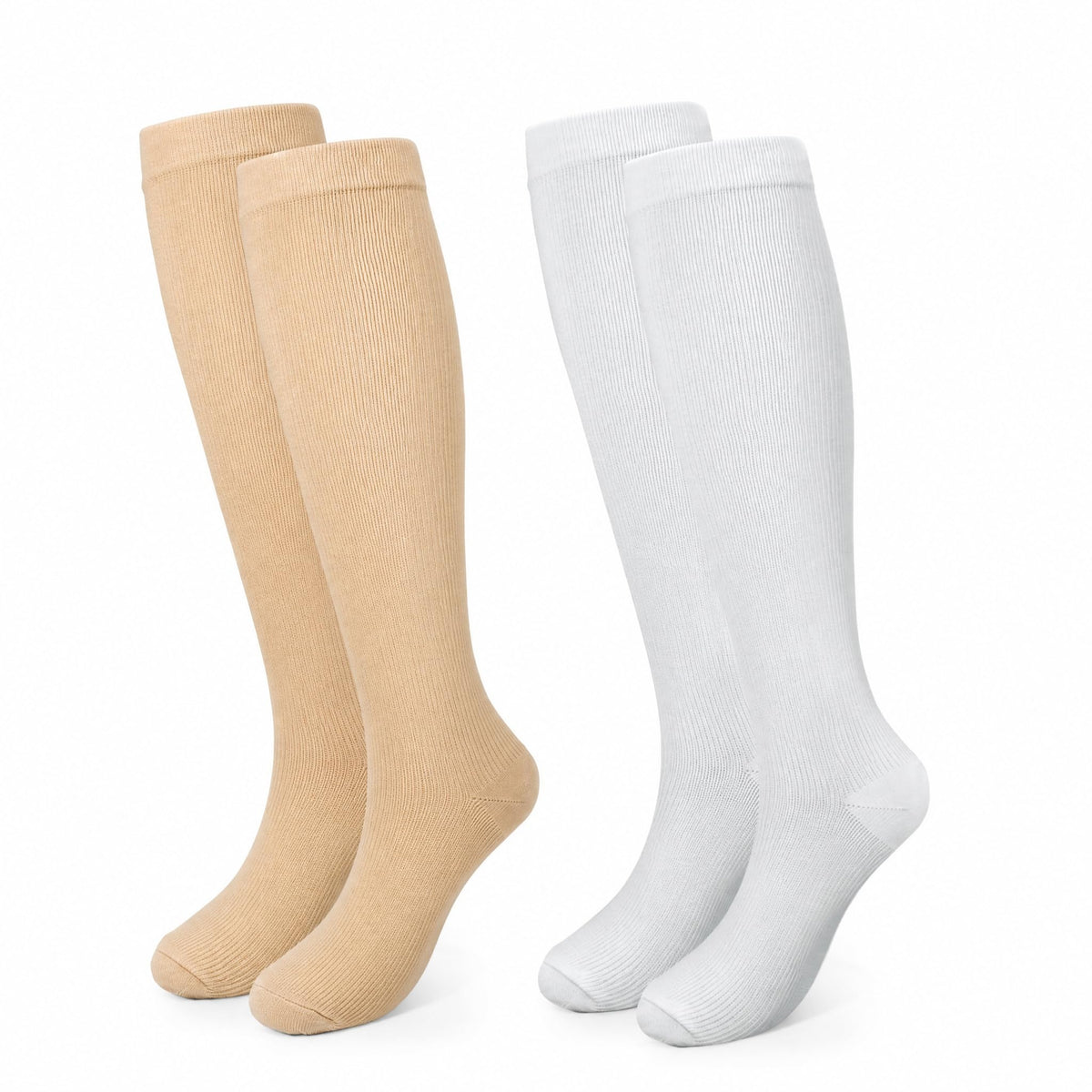 Compression Socks, (2/4/6/7 Pairs) for Men & Women 15-20 mmHg is Best for Athletics, Running, Flight Travel, Support