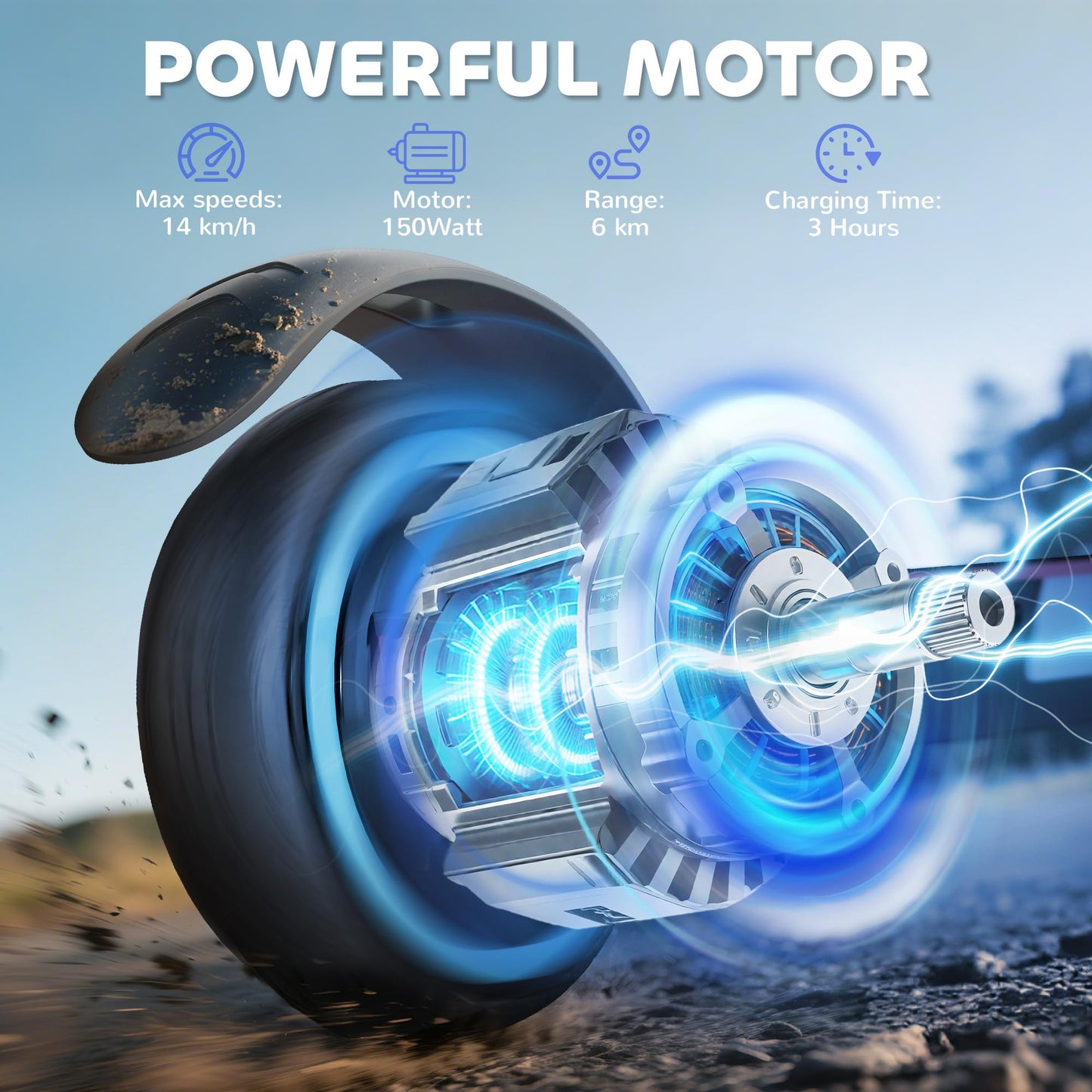 SPORTNOW Kids Electric Scooter — 150W, 14 km/h, 6 km Range, Foldable | CE Certified
