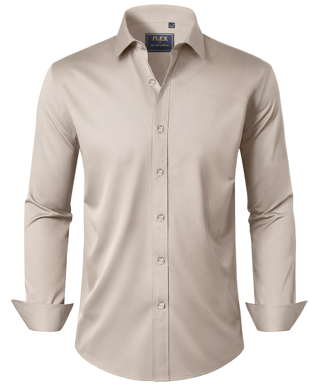 J.VER Men's Long Sleeve Stretch Dress Shirt Non Iron Casual Business Formal Shirts S-6XL