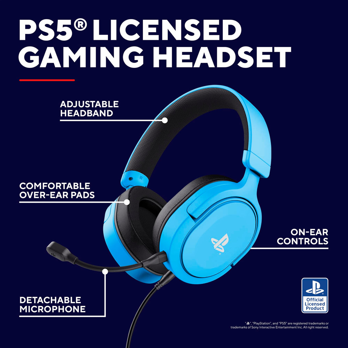 GXTrust Forta Gaming Headset Officially Licensed for PlayStation 5, White