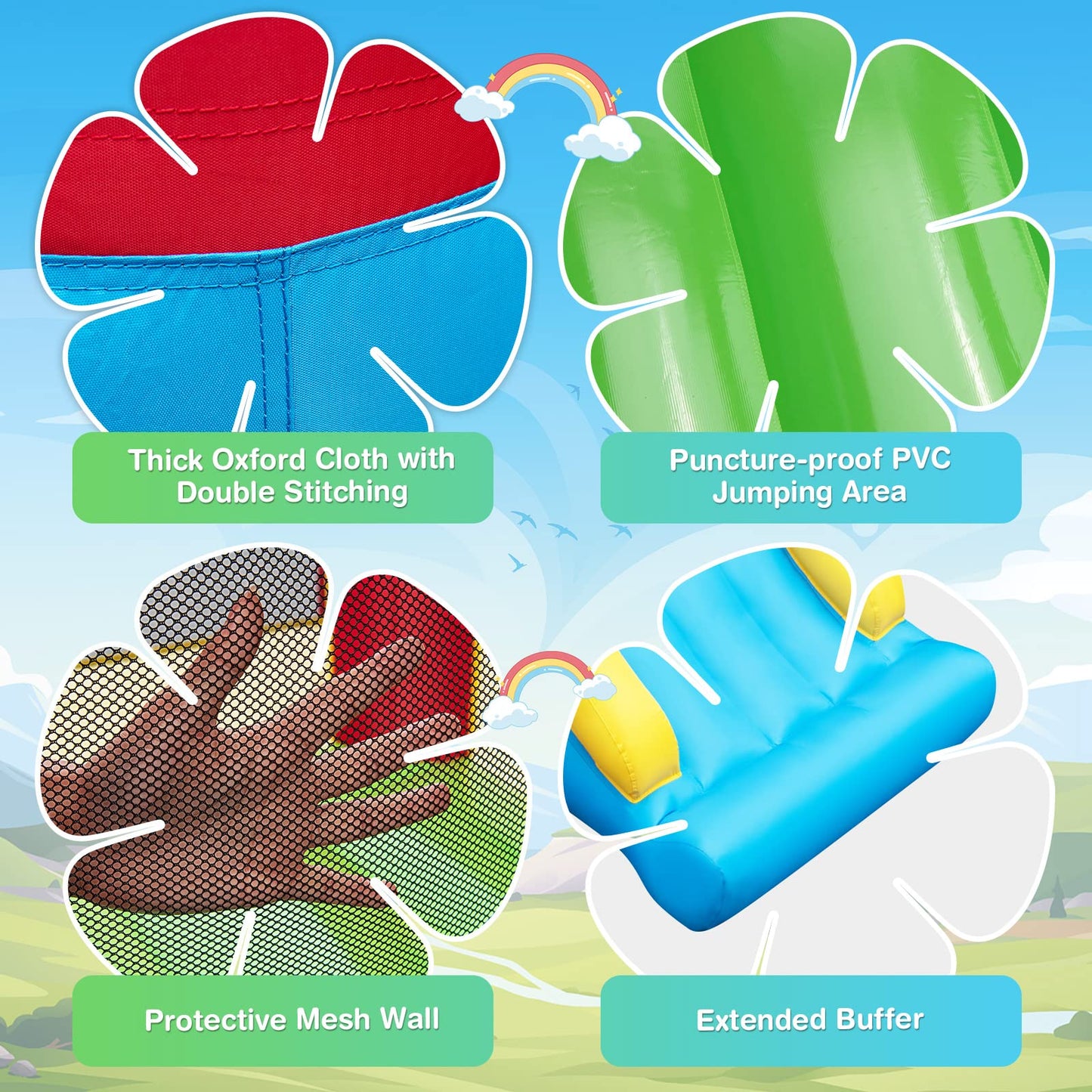Maxmass Kids Inflatable Bouncy Castle with Slide — 260x205x190cm | Ages 3-10