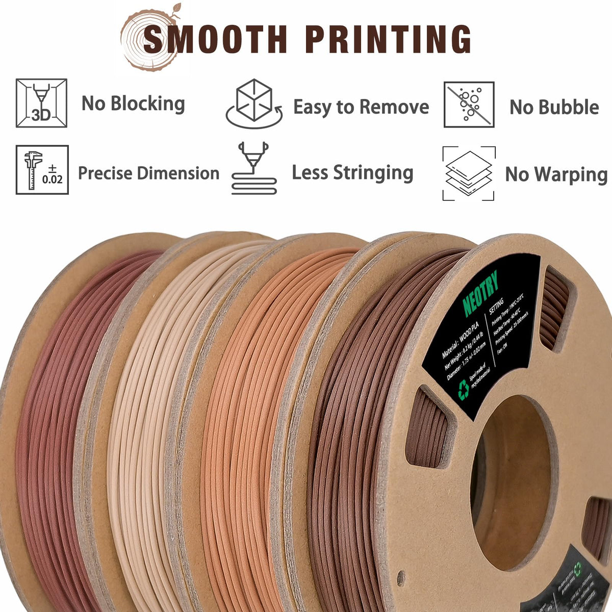 Silk Tri Colour PLA Filament 1.75mm 1kg, Multicolor 3D Printer Filament, Filament 3D Printing Materials for Most FDM 3D Printer, Silk PLA Red Yellow Blue, Rainbow PLA Filament 1.75mm ± 0.02