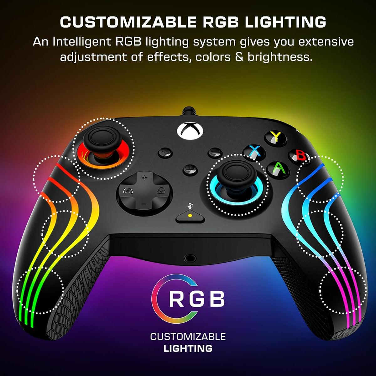 Turtle Beach Afterglow Wave Wired RGB Gaming Controller for XBOX & PC