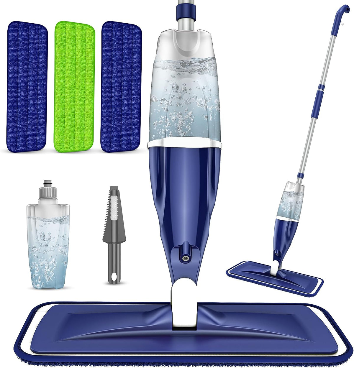 Spray Mops with 3 Washable Pads: Microfibre Floor Mop for Cleaning Floors