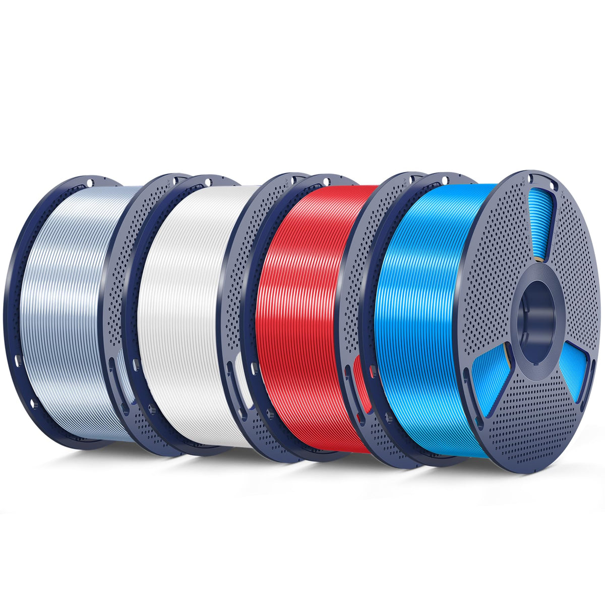 SUNLU Silk PLA+ Filament, Shiny Metallic Silk 3D Filament 1.75mm