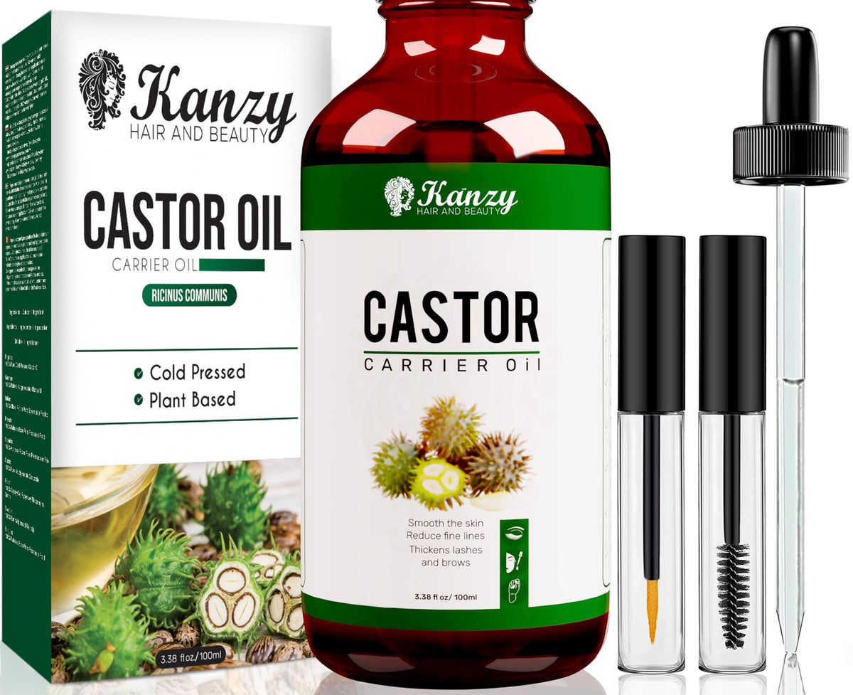 Kanzy Vitamin E Oil for Skin, Hair, Lips and Face - Naturally Sourced Multi-Purpose Plant-Based Vitamin E Oil for Hair Growth as Skincare and Haircare Product for both Men and Women (30 ml)