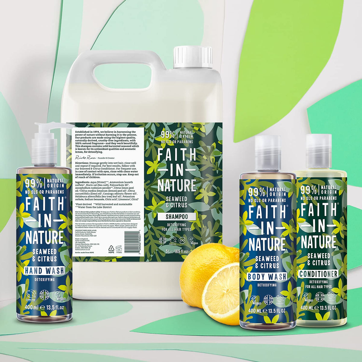 Faith In Nature Natural Aloe Vera and Tea Tree Hand Wash, Nourishing, Vegan and Cruelty Free, No SLS or Parabens, 400 ml