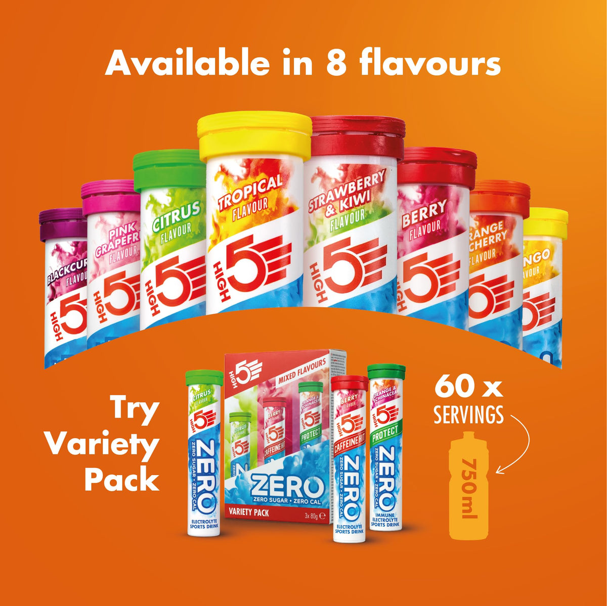 HIGH5 Zero Electrolyte Tablets for Hydration, Berry, 20 Tablets