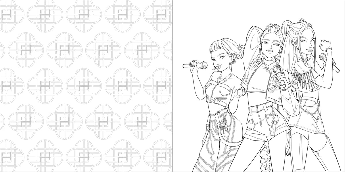 KPop Demon Hunters: The Official Deluxe Colouring Book