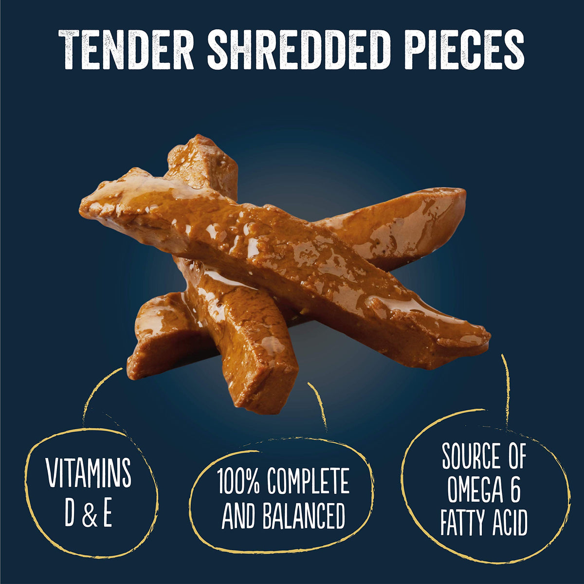 FELIX Tasty Shreds Adult Wet Cat Food Mixed Selection in Gravy Chicken, Beef, Tuna, Salmon 40 x 80g Pouches
